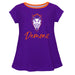 Northwestern State Demons Vive La Fete Girls Game Day Short Sleeve Purple Top with School Mascot and Name - Vive La Fête - Online Apparel Store