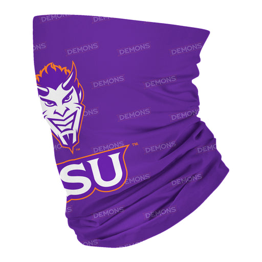 Northwestern State Demons Neck Gaiter Purple All Over Logo - Vive La Fête - Online Apparel Store