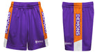 Northwestern State Demons Vive La Fete Game Day Purple Stripes Boys Solid Orange Athletic Mesh Short - Vive La Fête - Online Apparel Store