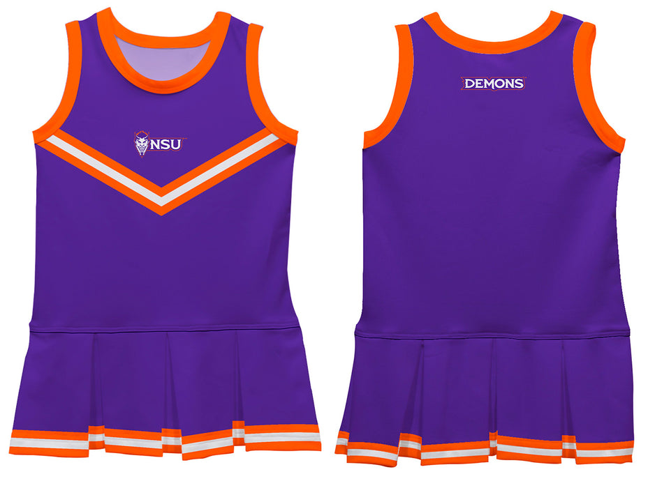 Northwestern State Demons Vive La Fete Game Day Purple Sleeveless Cheerleader Dress - Vive La Fête - Online Apparel Store