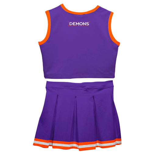 Northwestern State Demons Vive La Fete Game Day Purple Sleeveless Cheerleader Set - Vive La Fête - Online Apparel Store