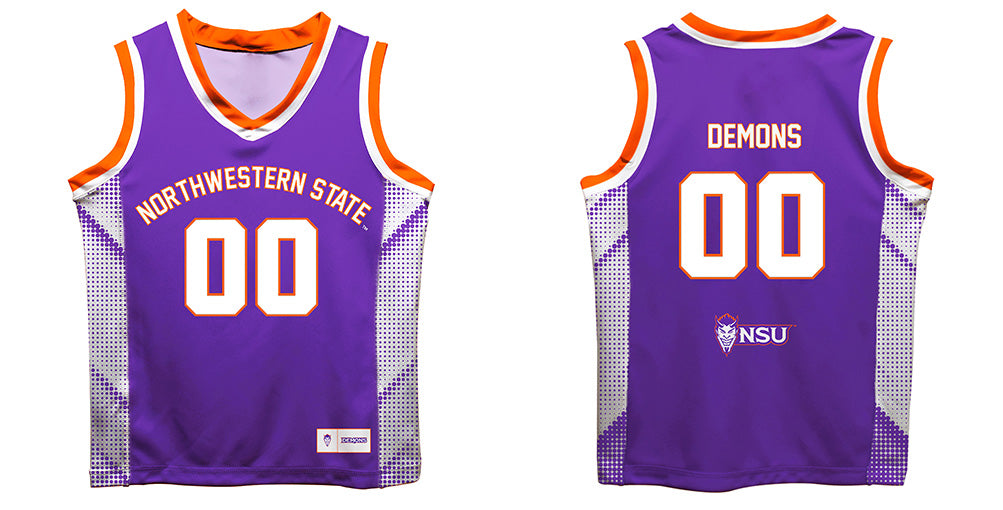 Northwestern State Demons Vive La Fete Game Day Purple Boys Fashion Basketball Top - Vive La Fête - Online Apparel Store