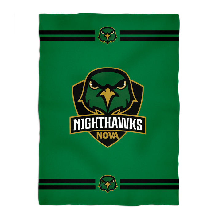 Northern Virginia NightHawks NOVA Game Day Soft Premium Fleece Green Throw Blanket 40 x 58" Logo and Stripes" - Vive La Fête - Online Apparel Store