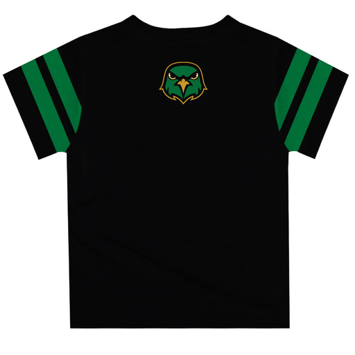 Northern Virginia NightHawks NOVA Vive La Fete Boys Game Day Black Short Sleeve Tee with Stripes on Sleeves - Vive La Fête - Online Apparel Store