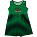 Northern Virginia NightHawks NOVA Vive La Fete Girls Game Day Sleeveless Tank Dress Solid Green Logo Stripes on Skirt - Vive La Fête - Online Apparel Store