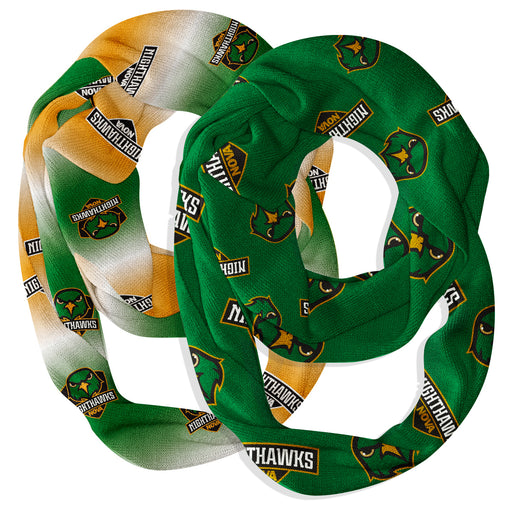 Northern Virginia NightHawks Vive La Fete All Over Logo Women Set of 2 Light Weight Ultra Soft Infinity Scarfs