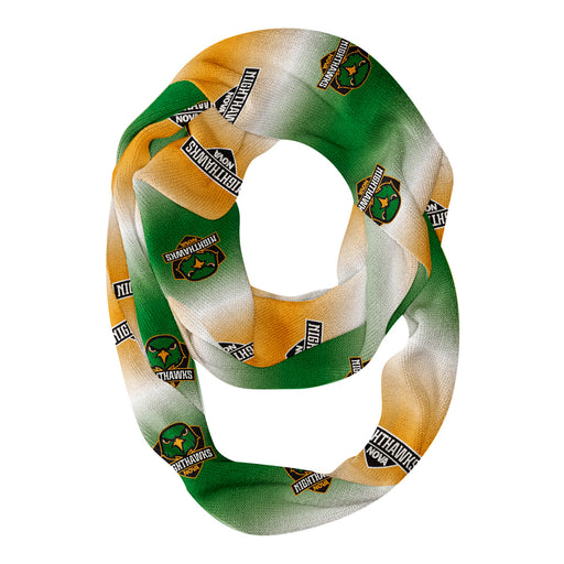 Northern Virginia NightHawks Vive La Fete All Over Logo Game Day Collegiate Women Ultra Soft Knit Infinity Scarf