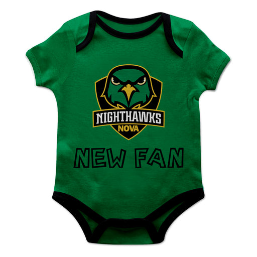 Northern Virginia NightHawks Vive La Fete Infant Game Day Green Short Sleeve Onesie New Fan Logo and Mascot Bodysuit