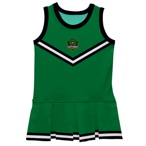 Northern Virginia NightHawks NOVA Vive La Fete Game Day Green Sleeveless Cheerleader Dress