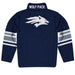 University of Nevada, Reno Wolfpack Vive La Fete Game Day Navy Quarter Zip Pullover Stripes on Sleeves - Vive La Fête - Online Apparel Store
