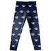 University of Nevada, Reno Wolfpack Girls Game Day All Over Logo Elastic Waist Classic Play Navy Leggings Tights - Vive La Fête - Online Apparel Store
