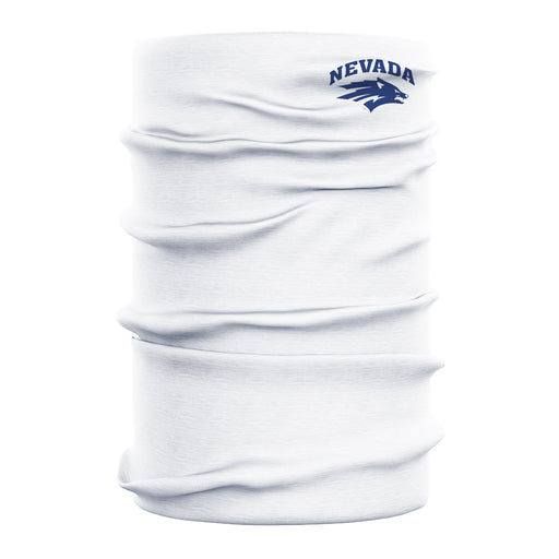 University of Nevada, Reno Wolfpack Vive La Fete White Collegiate Logo Face Cover Soft  Four Way Stretch Neck Gaiter - Vive La Fête - Online Apparel Store