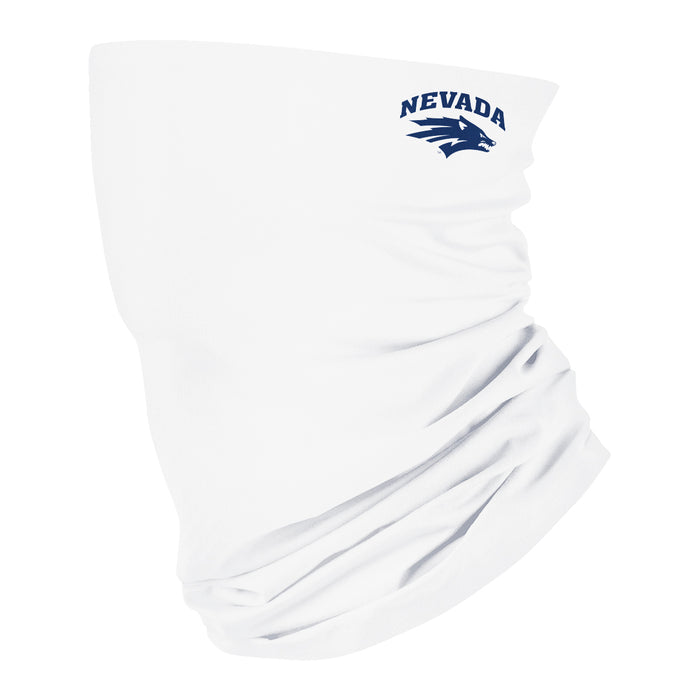 University of Nevada, Reno Wolfpack Vive La Fete White Collegiate Logo Face Cover Soft  Four Way Stretch Neck Gaiter - Vive La Fête - Online Apparel Store