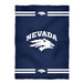 Nevada Wolfpack UNR Vive La Fete Game Day Soft Premium Fleece Navy Throw Blanket 40" x 58” Logo and Stripes - Vive La Fête - Online Apparel Store