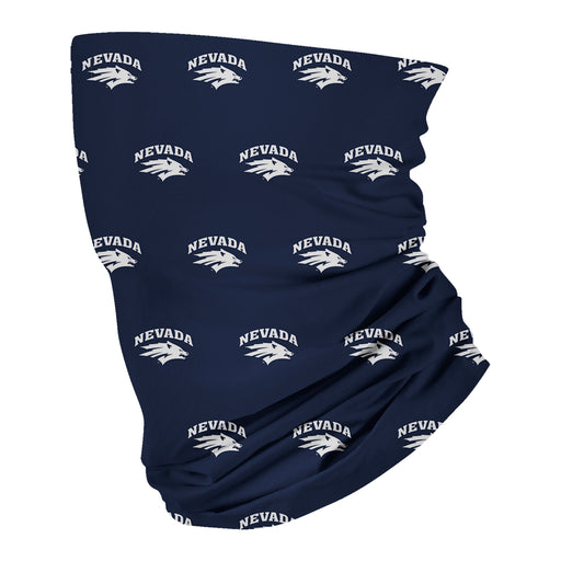 Nevada Wolfpack UNR Vive La Fete All Over Logo Game Day Collegiate Face Cover Soft 4-Way Stretch Two Ply Neck Gaiter - Vive La Fête - Online Apparel Store