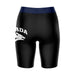 Nevada Wolfpack UNR Vive La Fete Game Day Logo on Thigh and Waistband Black and Navy Women Bike Short 9 Inseam" - Vive La Fête - Online Apparel Store