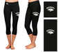 Nevada Wolfpack UNR Vive La Fete Game Day Collegiate Large Logo on Thigh and Waist Girls Black Capri Leggings - Vive La Fête - Online Apparel Store