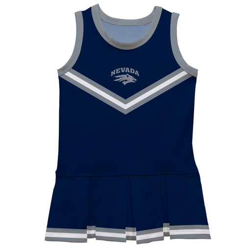 University of Nevada Reno Wolfpack Vive La Fete Game Day Navy Sleeveless Cheerleader Dress