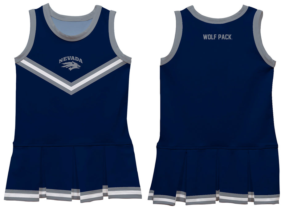 University of Nevada Reno Wolfpack Vive La Fete Game Day Navy Sleeveless Cheerleader Dress - Vive La Fête - Online Apparel Store