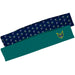 UNC Wilmington Seahawks UNCW Vive La Fete Girls Women Set of 2 Stretch Headbands Repeat Logo Blue and Logo Teal