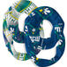 UNC Wilmington Seahawks Vive La Fete All Over Logo Collegiate Women Set of 2 Light Weight Ultra Soft Infinity Scarfs