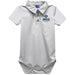 University of North Carolina Seahawks UNCW Embroidered White Solid Knit Polo Onesie