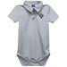 University of North Carolina Seahawks UNCW Embroidered Gray Solid Knit Polo Onesie