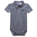 University of North Carolina Seahawks UNCW Embroidered Navy Stripe Knit Polo Onesie