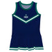 University of North Carolina Seahawks UNCW Vive La Fete Game Day Navy Sleeveless Cheerleader Dress