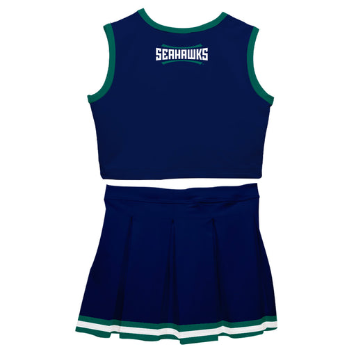 University of North Carolina Seahawks UNCW Vive La Fete Game Day Navy Sleeveless Cheerleader Set - Vive La Fête - Online Apparel Store