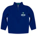 UNC Wilmington Seahawks UNCW Vive La Fete Game Day Solid Blue Quarter Zip Pullover Sleeves