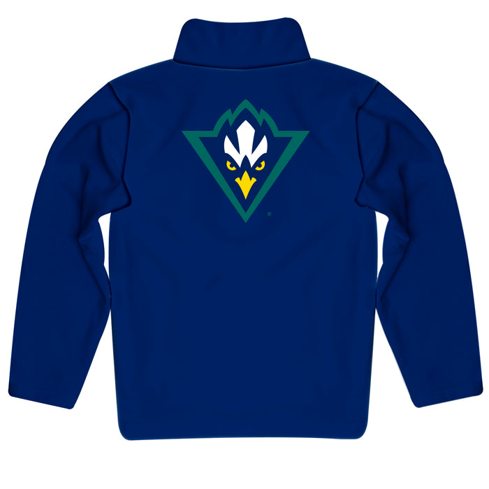 UNC Wilmington Seahawks UNCW Vive La Fete Game Day Solid Teal Quarter Zip Pullover Sleeves - Vive La Fête - Online Apparel Store