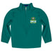 UNC Wilmington Seahawks UNCW Vive La Fete Game Day Solid Teal Quarter Zip Pullover Sleeves