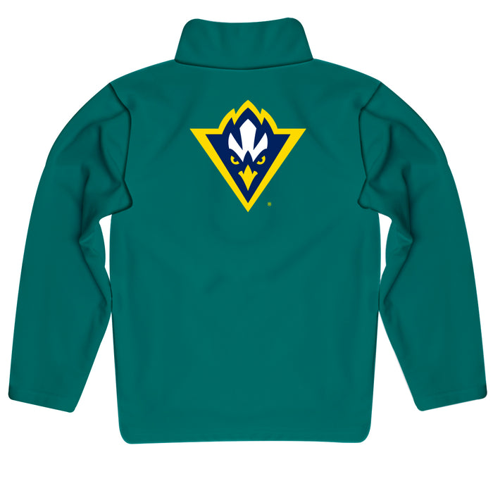 UNC Wilmington Seahawks UNCW Vive La Fete Game Day Solid Teal Quarter Zip Pullover Sleeves - Vive La Fête - Online Apparel Store