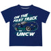 University of North Carolina Seahawks UNCW Vive La Fete Fast Track Boys Game Day Blue Short Sleeve Tee