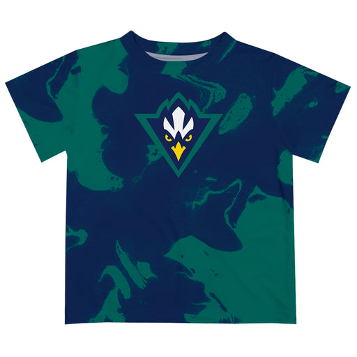 University of North Carolina Seahawks UNCW Vive La Fete Marble Boys Game Day Teal Short Sleeve Tee