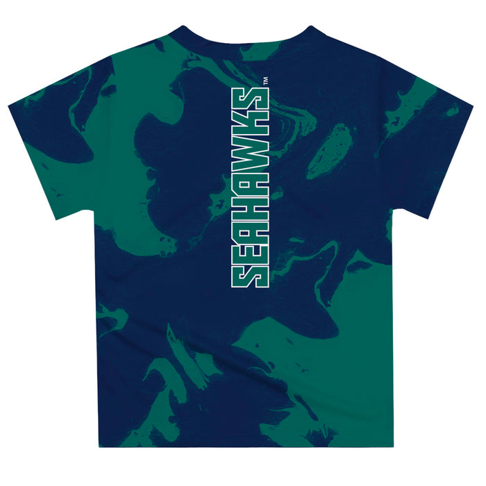 University of North Carolina Seahawks UNCW Vive La Fete Marble Boys Game Day Teal Short Sleeve Tee - Vive La Fête - Online Apparel Store