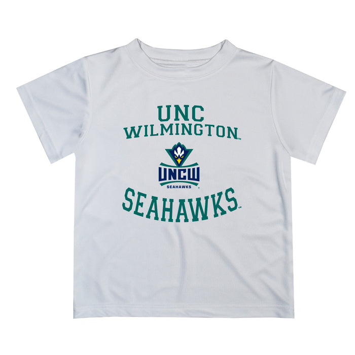 UNC Wilmington Seahawks UNCW Vive La Fete Boys Game Day V1 White Short Sleeve Tee Shirt