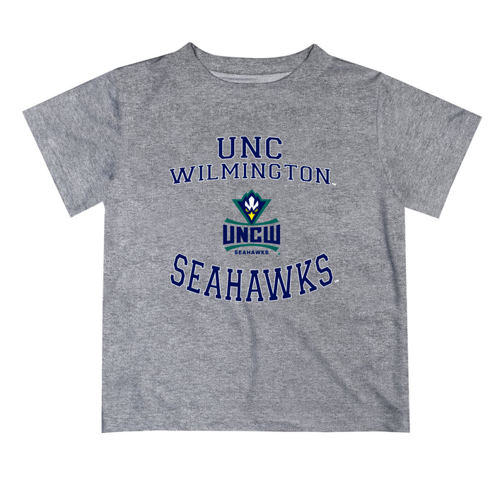 UNC Wilmington Seahawks UNCW Vive La Fete Boys Game Day V1 Heather Gray Short Sleeve Tee Shirt