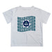 UNC Wilmington Seahawks UNCW Vive La Fete White Art V1 Short Sleeve Tee Shirt