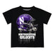 Northwestern University Original Dripping Football Helmet Purple T-Shirt by Vive La Fete