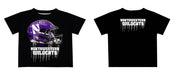 Northwestern University Wildcats Original Dripping Football Helmet T-Shirt by Vive La Fete - Vive La Fête - Online Apparel Store