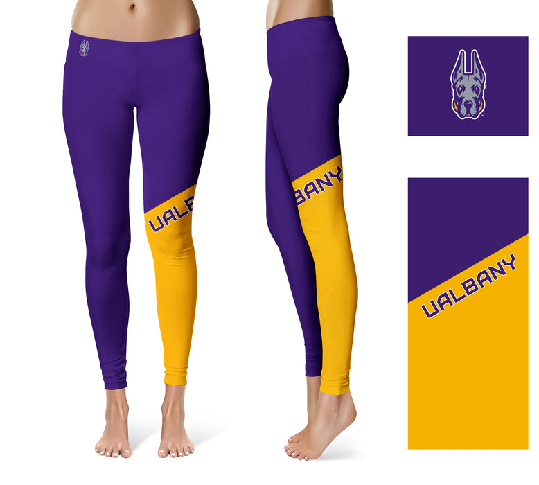 Akron Zips Vive La Fete Collegiate Large Logo on Thigh Women Black Yoga  Leggings 2.5 Waist Tights