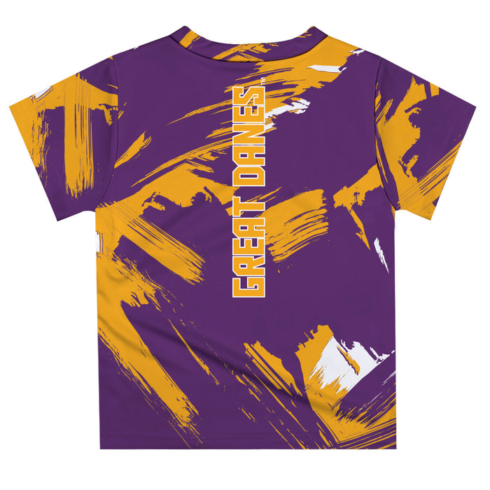 University at Albany Great Danes UALBANY  Vive La Fete Boys Game Day Gray Short Sleeve Tee Paint Brush - Vive La Fête - Online Apparel Store