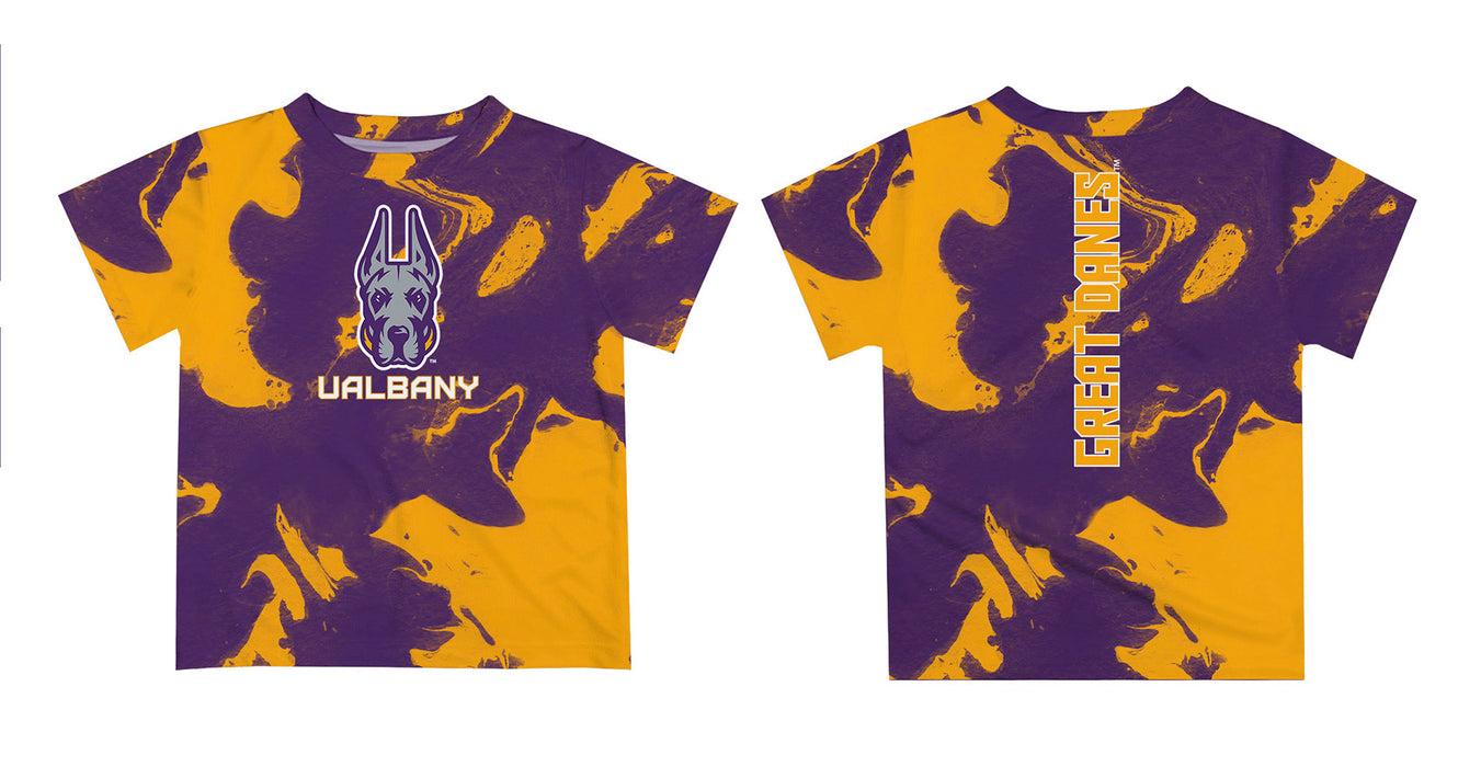 University at Albany Great Danes UALBANY  Vive La Fete Marble Boys Game Day Gray Short Sleeve Tee - Vive La Fête - Online Apparel Store