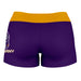 UALBANY Great Danes Vive La Fete Logo on Thigh & Waistband Purple Yellow Women Yoga Booty Workout Shorts 3.75 Inseam" - Vive La Fête - Online Apparel Store