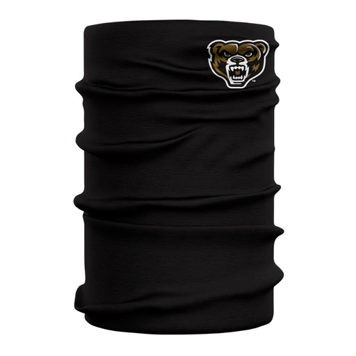 Oakland University Golden Grizzlies Neck Gaiter Solid Black - Vive La Fête - Online Apparel Store