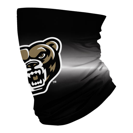 Oakland University Golden Grizzlies Vive La Fete Degrade Logo Collegiate Face Cover Soft 4 Way Stretch Neck Gaiter - Vive La Fête - Online Apparel Store