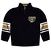 Oakland University Golden Grizzlies Vive La Fete Game Day Black Quarter Zip Pullover Stripes on Sleeves - Vive La Fête - Online Apparel Store