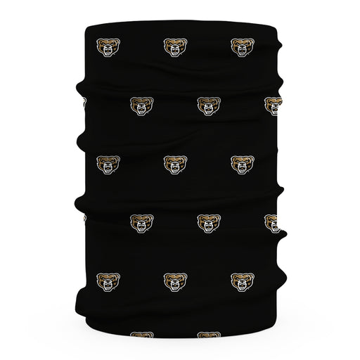 Oakland Golden Grizzlies All Over Logo Game Day  Collegiate Face Cover Soft 4-Way Stretch Two Ply Neck Gaiter - Vive La Fête - Online Apparel Store